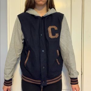 Champion varsity jacket with hoodie